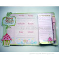 New arrival promotion gift magnetic memo pad with pencil,magnetic fridge note